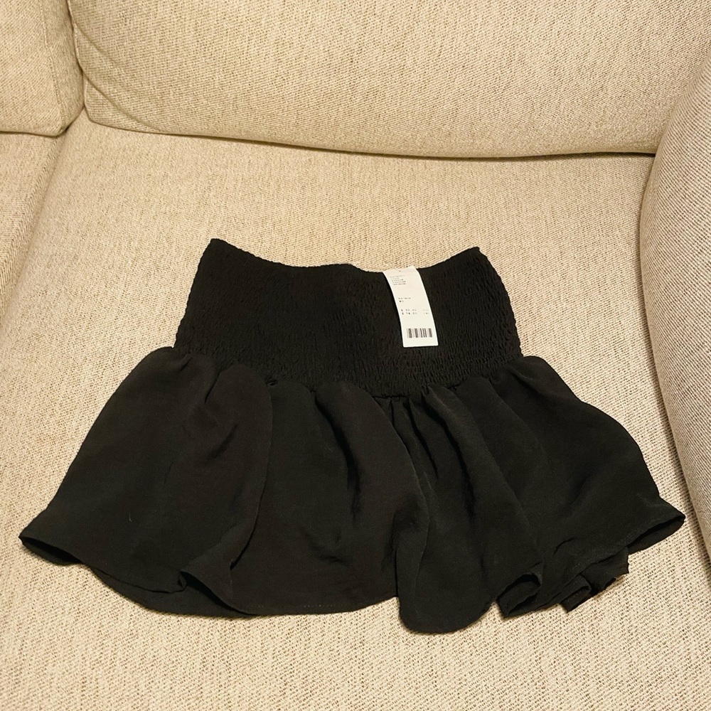 NWT urban outfitters smocked black skirt!
